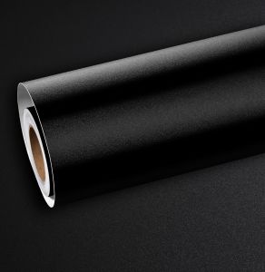 ฟิล์มติดผนังแบบมีกาวในตัว ขนาด 55 ซม. สีดำด้าน หนา สำหรับตกแต่งเฟอร์นิเจอร์ ครัว ตู้ โต๊ะ ผนัง งาน DIY ปรับปรุงบ้าน