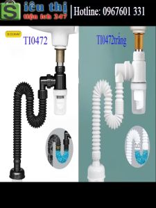 Bộ Xi Phông Chậu Rửa Mặt Xi Phông Thoát Nước Lavabo Nhựa TI0472