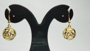 ต่างหูแฟชั่น โรเดียมและคริสตัล