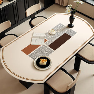 LEKEN | PVC Waterproof Oil-Resistant Heat-Resistant Oval Table Mat