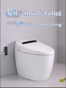 Smart Toilet Bowl Built-in Water Tank Body Sensor Remote Control Automatic Flush Lid Disinfection Washing Dry