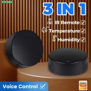 Tuya Smart Home Control Universal IR Remote APP Compatible with Voice Control Temperature & Humidity Monitoring with RF433 Option