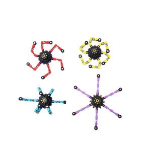 现货 ~ Mechanical Fingertip Spinner DIY Deformable Stress Relief Toy Transformable Creative Gyro Toy for Kids Fingertip Spin