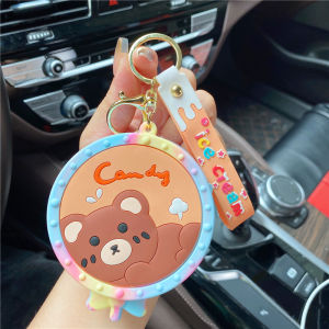 Stress Relief Cute Unicorn Blue Whale Fish Coin Purse Keychain Lipstick Earphone Bag Pendant Creative Gift Cartoon Series