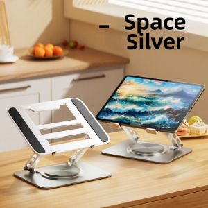 SENQIAOBU | 360 Degree Rotatable Laptop Stand with Heat Dissipation and Height Adjustment Metal Frame for Notebooks and Tablets