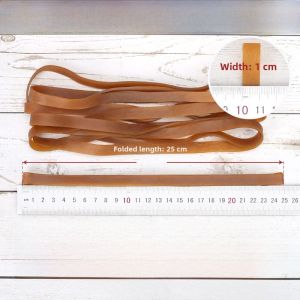 Natural Rubber Band High Temperature Resistant Wide 1CM Various Sizes Elastic Band for Home Organization Tools