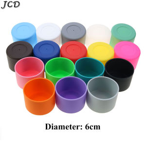 JCD 6cm Rubber Water Bottle Cover Heat Insulation Bottom Cover Anti Slip Silicone Sleeve Base Cup Protective Cover