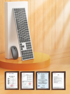GUFAN | Wireless Bluetooth Silent Charging Keyboard and Mouse Set for Laptop and Desktop Computers