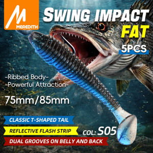 Meredith | MEREDITH Fishing Lures Add Shrimp Oil 75/85mm 5pcs Artificial Fishing Bait Soft Bait Predator Tackle for Bass and Pike