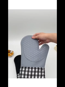 1Pcs Silikon Sarung Tangan Oven/Tahan Panas Oven Tebal Silicone Baking Mitt