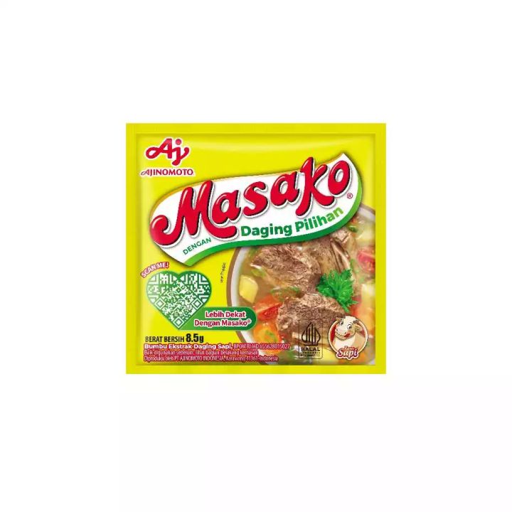 bumbu masak masako rasa sapi, 1 renceng isi 12 sachet | Lazada Indonesia