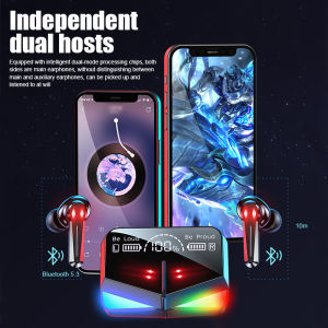 XM TWS Gaming Headset Earphone Bluetooth TWS M28 With Dual Mode BT V5.3 LED Smart Display Double Mode HiFi Stereo Bluetooth 5.3 For All Smartphone