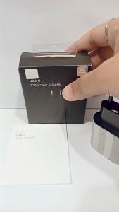 Batok Adapter USB TYPE C 20W  Power Adapter Full Black Batok Adaptor Kepala Casan HP