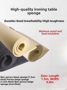 High-Quality Sponge Ironing Board Pad with Holes Heat-Resistant Insulation Sponge for Clothing Ironing Multiple Models Available