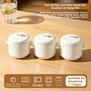 MODERN SWEETHOME | Single Use Ceramic Steamer for Egg Custard