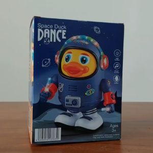 Mainan Edukasi Keceriaan Anak Bebek Astronot Dancing Duck Bersuara LED