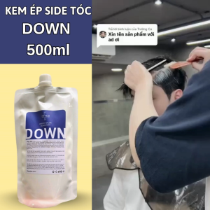 Kem Ép Side Tóc DOWN - 500ml  Ép thẳng không dùng nhiệt Không cần dập định hình  Mùi hương dễ chịu.