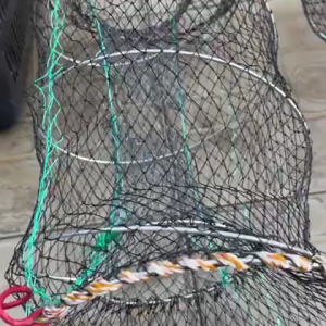 Portable Foldable Crab Cage 🌊 | Bubu Ketam Baja Galvanis | Tahan Lasak untuk Laut & Sungai