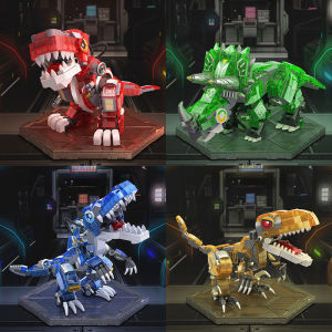 Luminous Dinosaur Building Blocks Childrens Educational Assembly Boys Toys Soldier Toys Night Glow