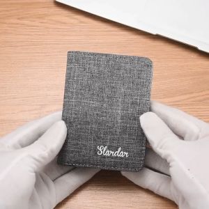 Men Ultra-Thin Wallet Drivers License Card Holder Soft mall Portable Canvas Multi-Function Wallet  Large-Capacity Card Holderd Dompet Lelaki