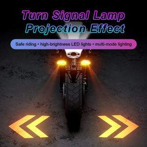 2PCS Motorcycle LED Turn Signal Lamp Color Projection Lamp Waterproof Led Ambient Turning Light High-Bright Warning Light