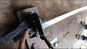 Gergaji bekas bahan pisau sekrop & golok P:30-L:85-T:15mm