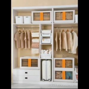 Wafer Box กล่องเก็บของพลาสติก 2 ขนาด พับเก็บได้ ประกอบง่าย มีฝาปิดตัวล็อค กันน้ำ กันฝุ่น วางซ้อนกันได้