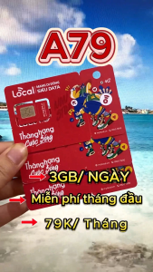 (79K/Tháng) Sim Mobifone 4G Local A79 Tặng 1 Tháng Xài Mạng Tốc Độ Cao 3GB Mỗi Ngày Bảo Hành Lỗi 1 Đổi 1 | FREESHIP - CHƯA KÍCH HOẠT
