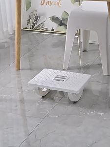 SKplus Ergonomic Foot Stool 180° Swing Massage Roller Rest Stool Under Office Desk Anti-slip Antibacterial Massage Foot Stool-Fulfilled by SKplus