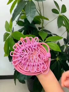 Camping Clothesline Portable Windproof Clothes Drying Line Heavy Duty Length Adjustable Non-Slip Clothing Line Rope