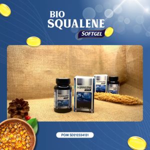 Bio Squalene Softgel Omega 3 Vitamin Otak Minyak Hati Ikan Hiu Fish Oil Untuk Anak dan Dewasa Asli 100% Original