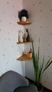 Non-drilling Decorative Bamboo Corner Shelf
