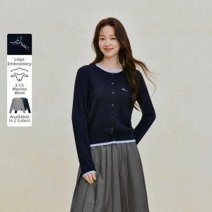 INMAN | Merino Wool Fake Two-Piece Cable-Knit Cardigan