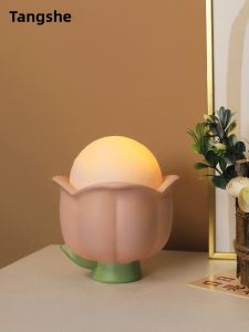 Floral Creative Storage Display Home Decorations Living Room Bedroom Desktop Atmosphere Lamp Night Light Girls Heart