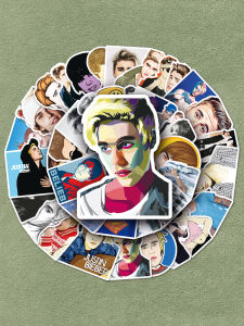 Justin Bieber Stickers 102 Pcs Waterproof Decals for Journal Water Cup Decoration Luggage Notebook Laptop Mobile Phone Tablet Album