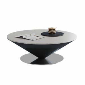 YINANWANG | Luxury Cream Style Round Coffee Table