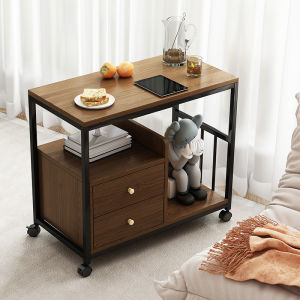 ZHUOHE | Mobile Tea Table with Wheels Modern Minimalist Side Table