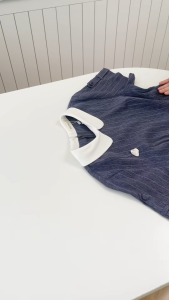 [MUA 2 GIẢM 25K] Đầm nữ dáng A kiểu phối cổ đính nút thời trang GUMAC DF11002