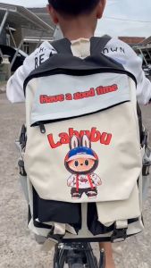 Tasloe - Tas Ransel Anak Laki-Laki Terbaru Karakter Labubu / Tas Sekolah Anak Laki-Laki Multifungsi / Tas Ransel Anak Masa Kini Tas Anak Fashion Stylish / Tas Sekolah Anak Laki-Laki Fashionable