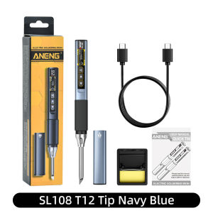 ANENG | ANENG SL108 T12 Smart Soldering Iron PD QC 96W Adjustable Temperature Portable Electric Soldering Station Welding Tools