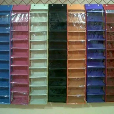 Rak sepatu gantung polos 11 sap alas FULL TRIPLEK tebal full RESLETING ukuran 27×13×125 cm