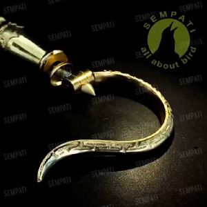 SEMPATI Gantungan Sangkar Lipat Cungkok Brass Fullset Pion PCMI Gold Cantolan Gantungan Sangkar Kandang Burung Lovebird Kotak Murai Pleci Branjangan Gantungan Kuningan Premium