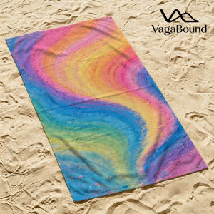Rainbow Powder Swirl Quick Drying Beach Towels Ultra Lightweight Fast-drying Super Absorbent It is a must-have item for summer