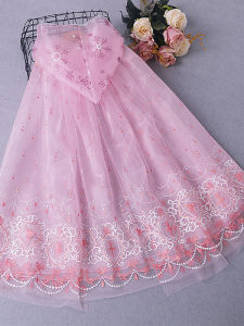 Elsa Princess Girls Lightweight Summer Outerwear Shawl Versatile Childrens Coat Gradient Pattern Fibre Material Princess Style