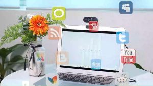 W16 Web cam Built-in Microphone USB sambung komputer Webcam Laptop Desktop Full HD Camera Live Video