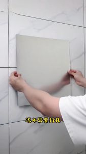 KONABI WALL MIRROR NON-GLASS MIRROR ANTI PECAH CERMIN SEGI EMPAT TOILET MIRROR SELF ADHESIVE CERMIN DINDING