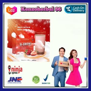 S-Grow Super Growth suplemen susu tinggi kalsium tinggi badan herbal BPOM untuk remaja dewasa