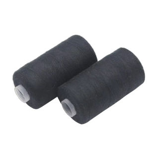 Bộ 2 Sợi Chỉ May Polyester 500M Mạnh Mẽ Bền Màu Đen Trắng Dùng Cho May Tay Và Máy May Chống Mài Mòn