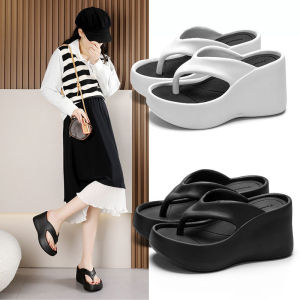 JIFANPAUL | Height-Enhancing Wedge Flip-Flops Thick Sole Sandals