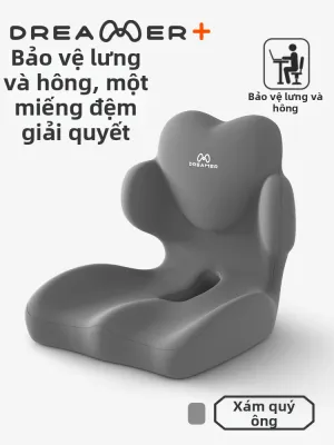 ZHIMENGREN | Đệm tựa lưng công thái học – hỗ trợ eo giảm áp lực xương cụt dành cho dân văn phòng ngồi lâu